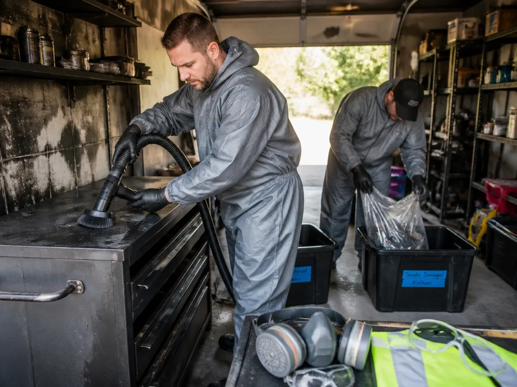 Garage Fire Cleanup