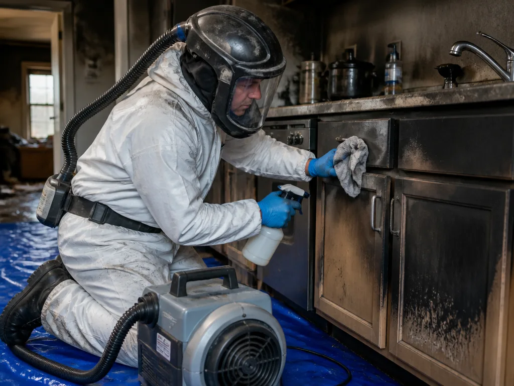 Kitchen Fire Cleanup
